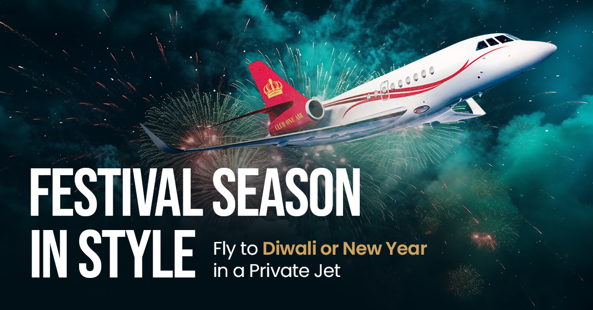 Festival Season in Style: Fly for Diwali or New Year in a Private Jet