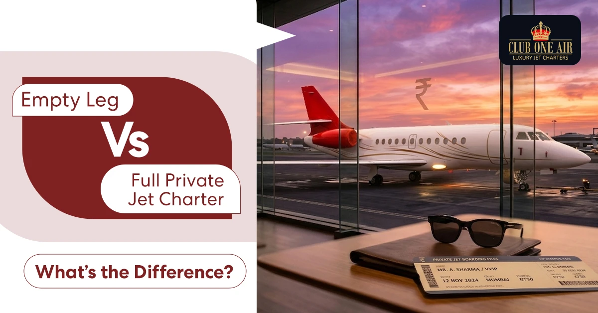 Empty Leg vs Full Private Jet Charter: What’s the Difference?